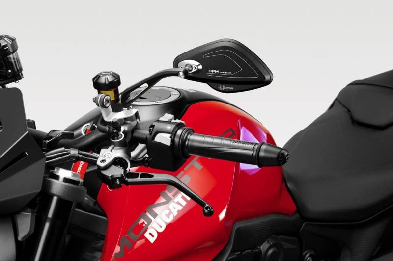 Monster 937 2021/23 – Kit Spiegel ‘Police’ (D-0244) - E-Geprüft - Rückspiegel Seitenspiegel Lenkerendenspiegel - Aluminium - Motorradzubehör De Pretto Moto (DPM Race) - 100% Made in Italy von DPM race