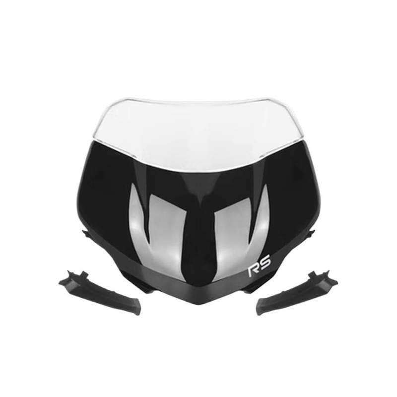 Für Street Triple 765RS 765 RS Moto2 2023 Motorrad Frontscheibe Windschutzscheibe Visier Windschutz Schild Spoiler Deflektor Windschutzscheibe von DPOGHYE