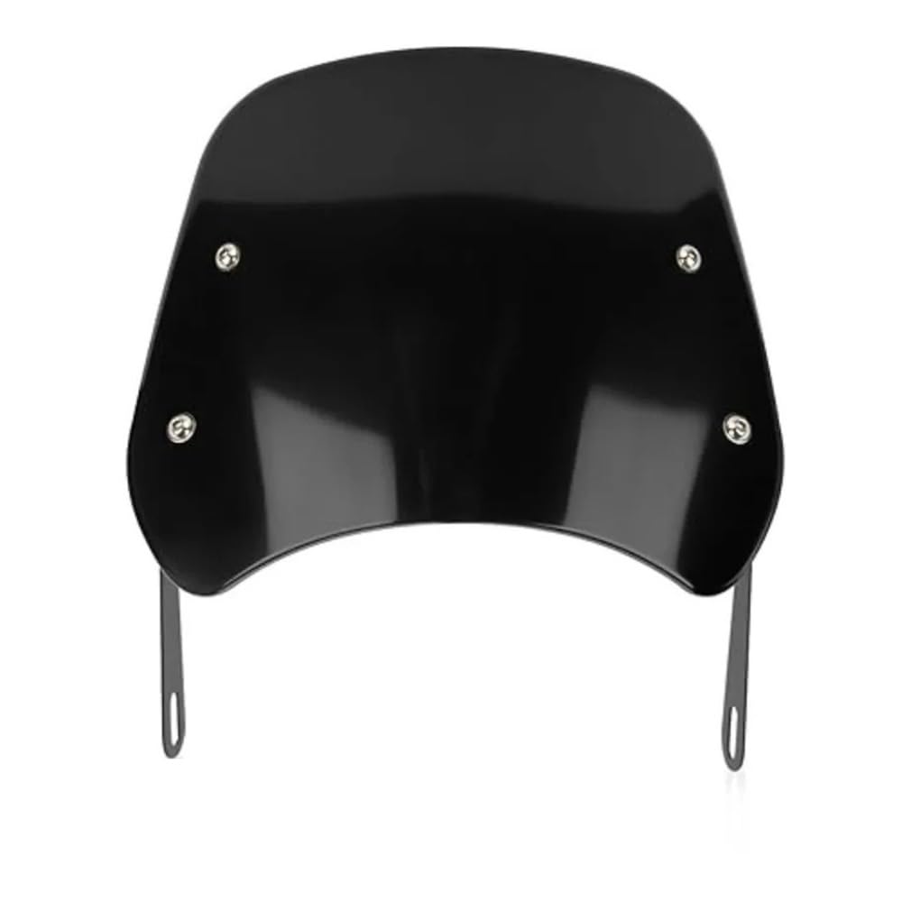 Motorrad-Universal-Frontscheibe, Windschutzscheibe, Front-Fliegengitter mit Scheinwerfer-Montagehalterung für 5-7-Zoll-Scheinwerfer Windschutzscheibe Motorrad-Universal-Frontscheibe, Windschutzscheibe, Front-Fliegengitter mit Scheinwerfer-Montagehalterung für 5-7-Zoll-Scheinwerfer Windschutzscheibe von DPOGHYE