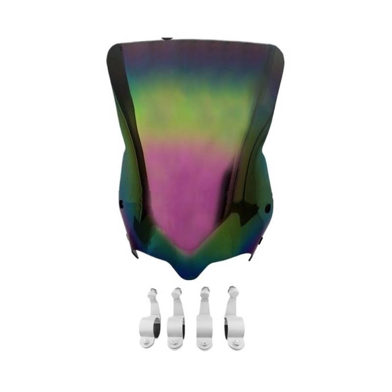 Motorrad Windschutzscheibe Windschutz W/Halterung Wind Shield Schirm Für Boulevard VZR M109R M109R2 M50 M90 2006-2016 Windschutzscheibe von DPOGHYE