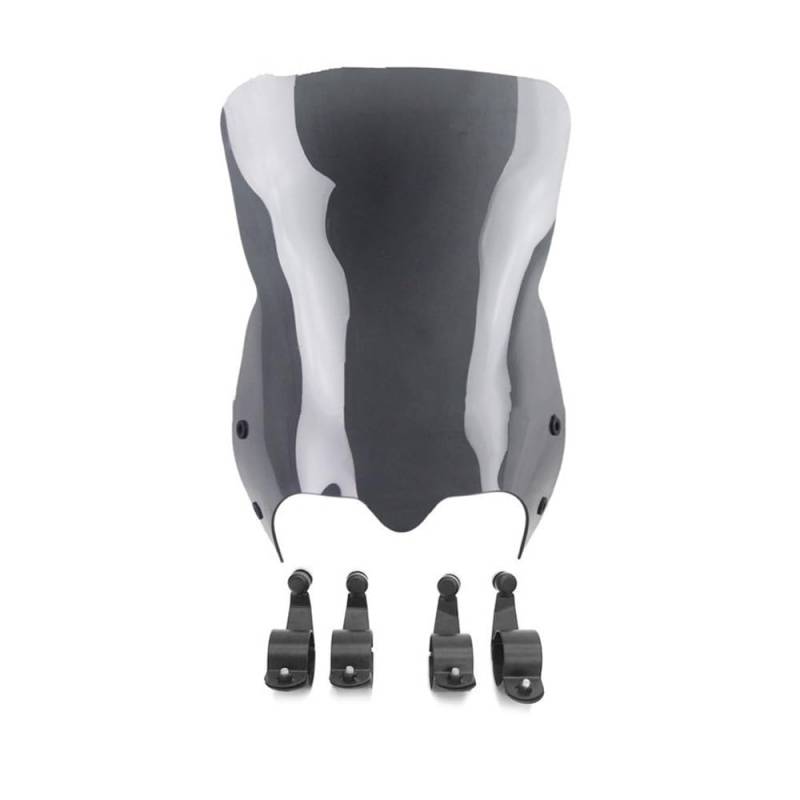 Motorrad Windschutzscheibe Windschutz W/Halterung Wind Shield Schirm Für Boulevard VZR M109R M109R2 M50 M90 2006-2016 Windschutzscheibe von DPOGHYE