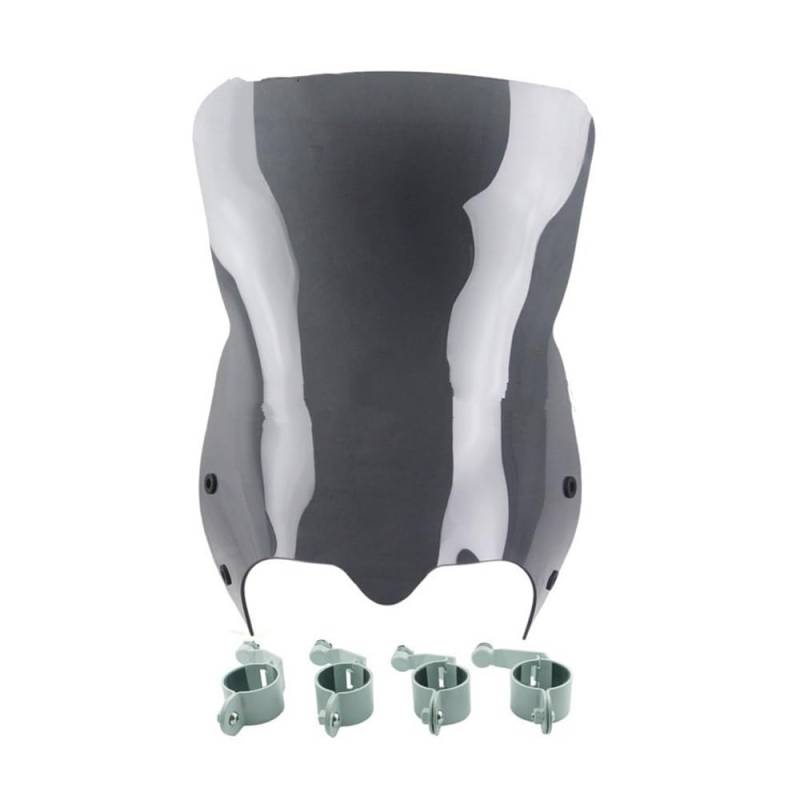 Motorrad Windschutzscheibe Windschutz W/Halterung Wind Shield Schirm Für Boulevard VZR M109R M109R2 M50 M90 2006-2016 Windschutzscheibe von DPOGHYE