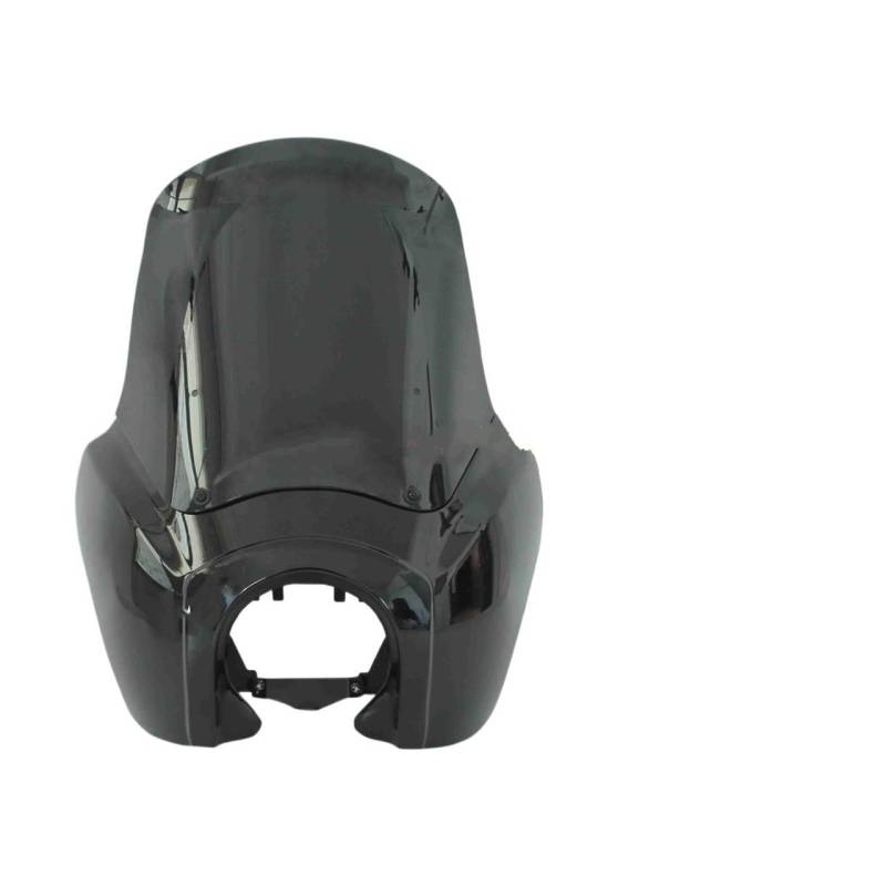 Motorrad Zubehör Schwarz Rauch Klar Scheinwerfer Verkleidung Front Licht Maske Windschutzscheibe Montage Für Dyna Windschutzscheibe von DPOGHYE