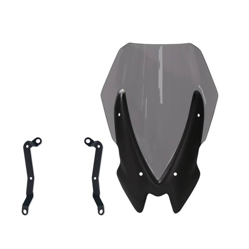 Motorrad Zubehör Windschutzscheibe Touring Windschutzscheibe Windabweiser Mit Montage Halterung Für Z 650 2020 2021 Z650 Z650 Windschutzscheibe von DPOGHYE