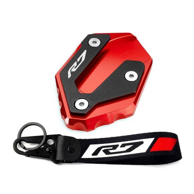 Seitenständer Fußstütze Für R7 YZF-R7 YZF R7 R 7 2021 2022 2023 Motorrad Seitenständer Fußverlängerung Pad Ständerplatte Vergrößerung Schlüsselanhänger von DPOGHYE
