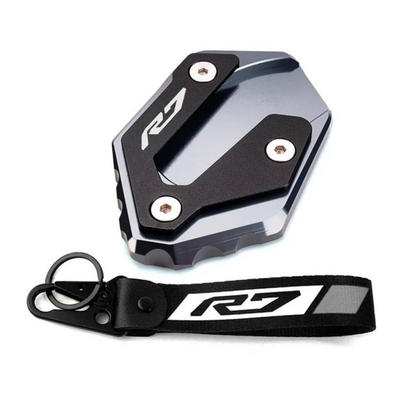 Seitenständer Fußstütze Für R7 YZF-R7 YZF R7 R 7 2021 2022 2023 Motorrad Seitenständer Fußverlängerung Pad Ständerplatte Vergrößerung Schlüsselanhänger von DPOGHYE