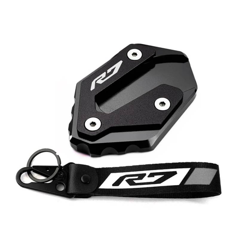 Seitenständer Fußstütze Für R7 YZF R7 YZF R7 R 7 2021 2022 2023 Motorrad Seitenständer Fußverlängerung Pad Ständerplatte Vergrößerung Schlüsselanhänger von DPOGHYE