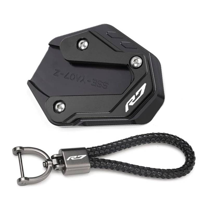 Seitenständer Fußstütze Für R7 YZF-R7 YZF R7 R 7 2022 2023 Motorrad Seitenständer Ständer Vergrößerte Platte CNC Fußpolster Schlüsselanhänger Zubehör Moto von DPOGHYE