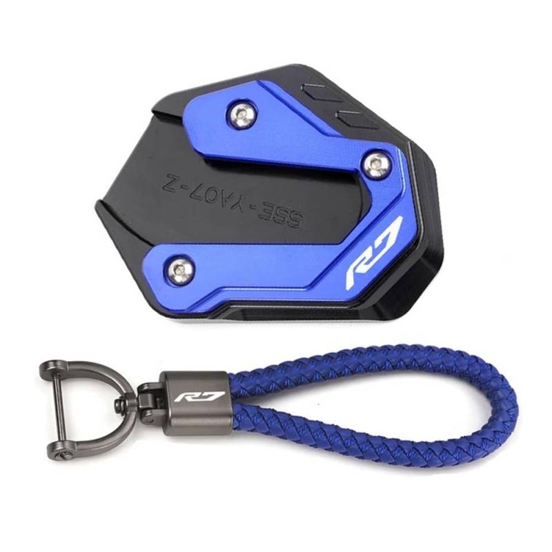 Seitenständer Fußstütze Für R7 YZF-R7 YZF R7 R 7 2022 2023 Motorrad Seitenständer Ständer Vergrößerte Platte CNC Fußpolster Schlüsselanhänger Zubehör Moto von DPOGHYE