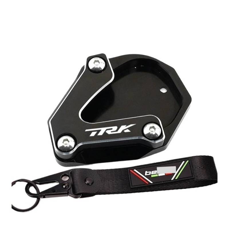 Seitenständer Fußstütze Für TRK 702 TRK702 2022 2023 Motorrad Aluminium Ständer Fuß Seitenständer Verlängerung Vergrößerungspolster Trägerplatte Schlüsselanhänger von DPOGHYE