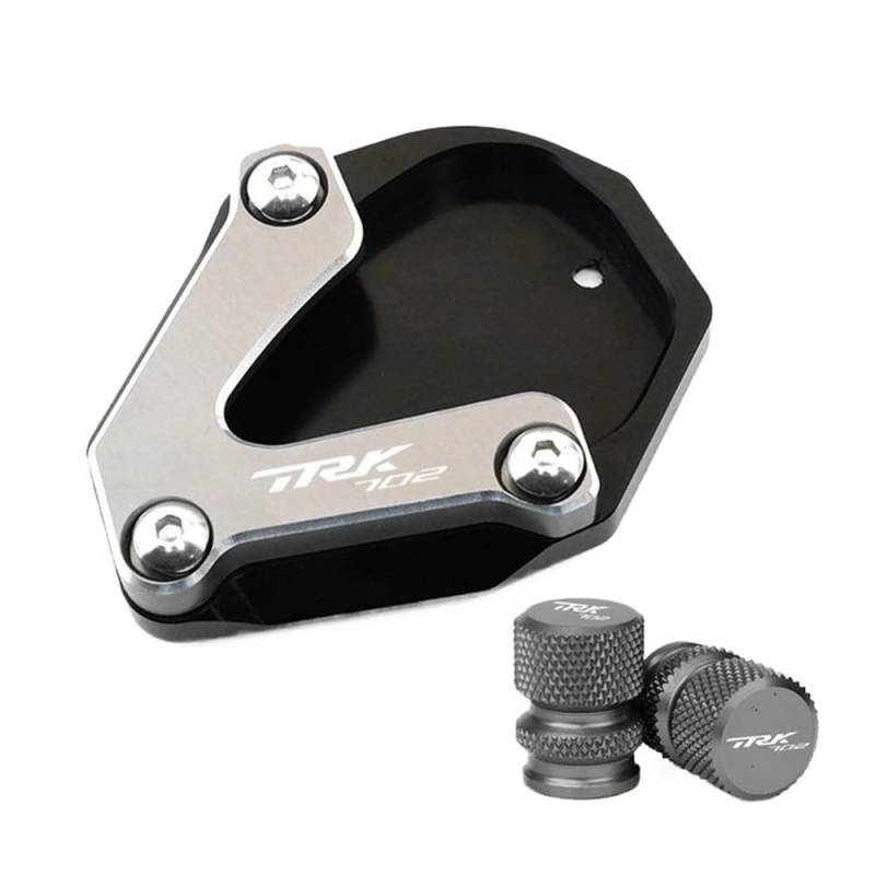 Seitenständer Fußstütze Für TRK702X TRK702 2022 TRK 702X TRK 702 2023 Motorrad Ständer Fuß Seitenständer Vergrößerungspolster Stützplatte Reifenventil von DPOGHYE