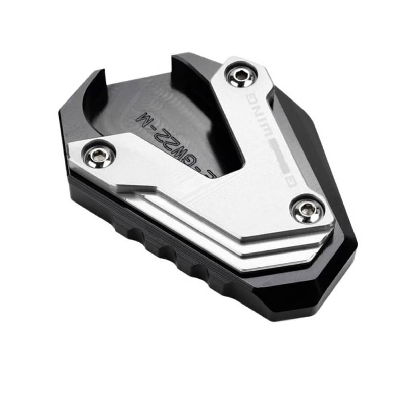 Seitenständer Fußstütze Motorrad CNC Fußstütze Verlängerungsplatte Seitenständer Vergrößern Für Go&ldwing 1800 2018-2023 Go&ld Wing GL1800 2002-2017 von DPOGHYE