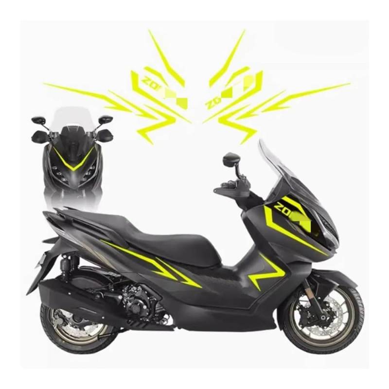 Zubehör Motorradaufkleber Für Zo&ntes 350E 350 E 350 Motorrad Sport Pedal Modifizierte Aufkleber Volle Aufkleber Körper Aufkleber Dekorative Aufkleber von DPOGHYE