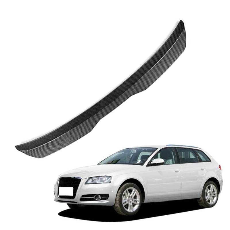 Auto Heckspoiler HeckflüGel Spoiler für Audi A3 8PA 2010 2011 2012 2013, Auto HeckflüGel Dachheckspoiler, Lippe Kofferraum Dachspoiler Heck-Dachspoiler Änderung Zubehör,B Carbon Fiber von DPONHJ