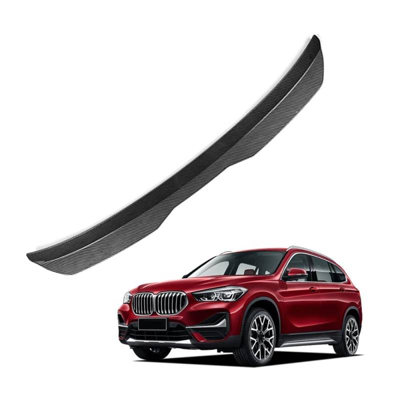 Auto Heckspoiler HeckflüGel Spoiler für BMW X1 F48 2016 2017 2018 2019 2020, Auto HeckflüGel Dachheckspoiler, Lippe Kofferraum Dachspoiler Heck-Dachspoiler Änderung Zubehör,B Carbon Fiber von DPONHJ