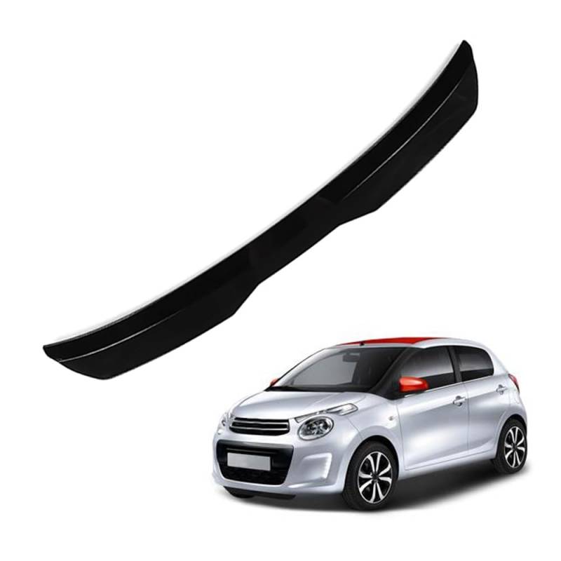 Auto Heckspoiler HeckflüGel Spoiler für Citroën C1, Auto HeckflüGel Dachheckspoiler, Lippe Kofferraum Dachspoiler Heck-Dachspoiler Änderung Zubehör,A Black von DPONHJ