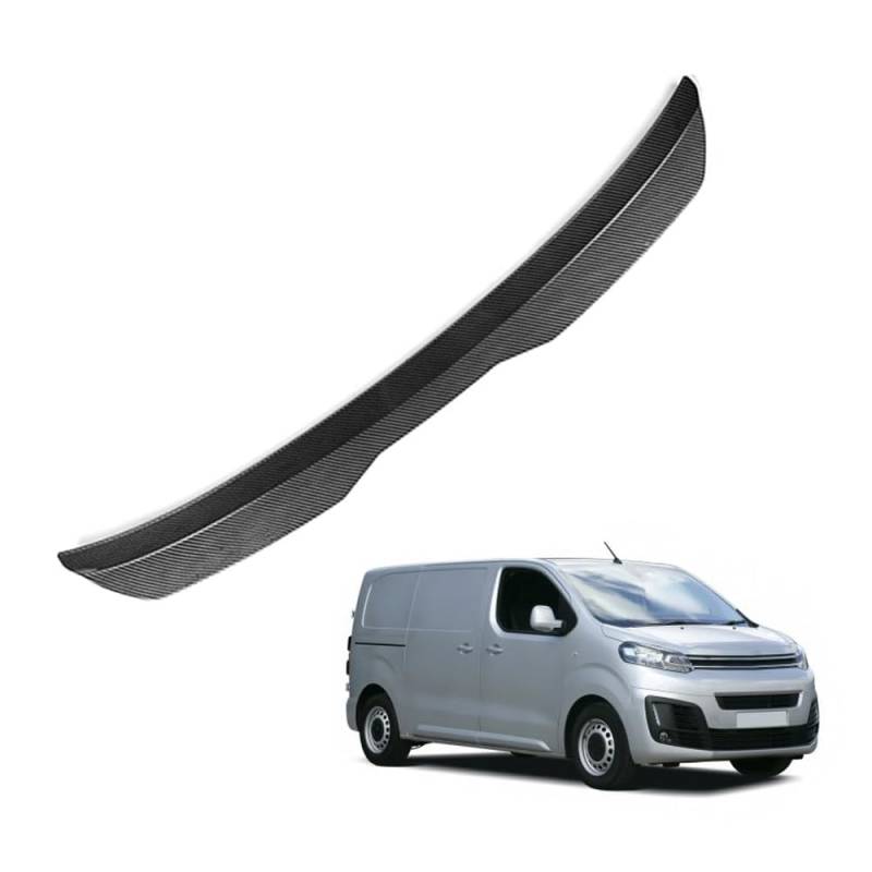 Auto Heckspoiler HeckflüGel Spoiler für Citroën Dispatch, Auto HeckflüGel Dachheckspoiler, Lippe Kofferraum Dachspoiler Heck-Dachspoiler Änderung Zubehör,B Carbon Fiber von DPONHJ