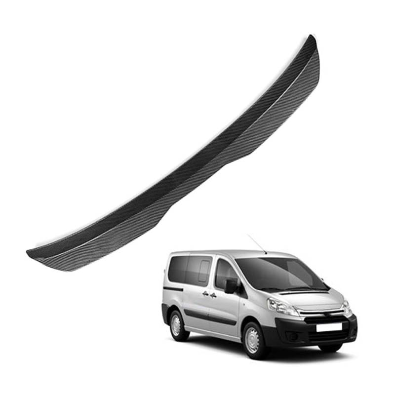 Auto Heckspoiler HeckflüGel Spoiler für Citroën Jumpy, Auto HeckflüGel Dachheckspoiler, Lippe Kofferraum Dachspoiler Heck-Dachspoiler Änderung Zubehör,B Carbon Fiber von DPONHJ