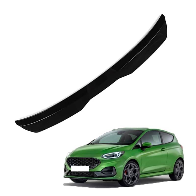 Auto Heckspoiler HeckflüGel Spoiler für Ford Fiesta ST MK8 2018 2019 2020, Auto HeckflüGel Dachheckspoiler, Lippe Kofferraum Dachspoiler Heck-Dachspoiler Änderung Zubehör,A Black von DPONHJ