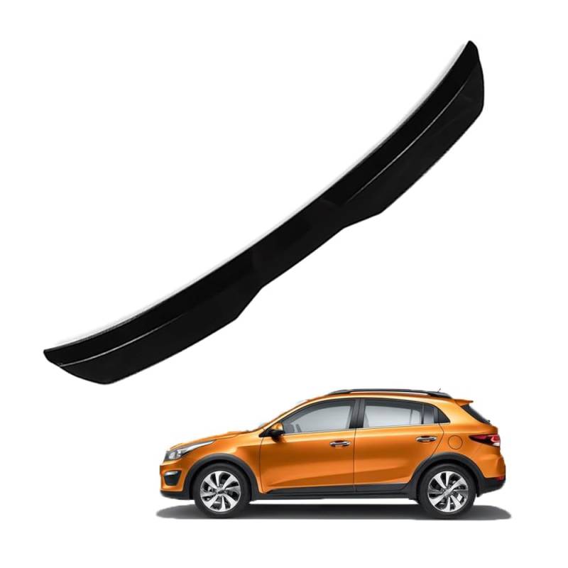 Auto Heckspoiler HeckflüGel Spoiler für KIA Rio 2020 2021 2022 2023, Auto HeckflüGel Dachheckspoiler, Lippe Kofferraum Dachspoiler Heck-Dachspoiler Änderung Zubehör,A Black von DPONHJ