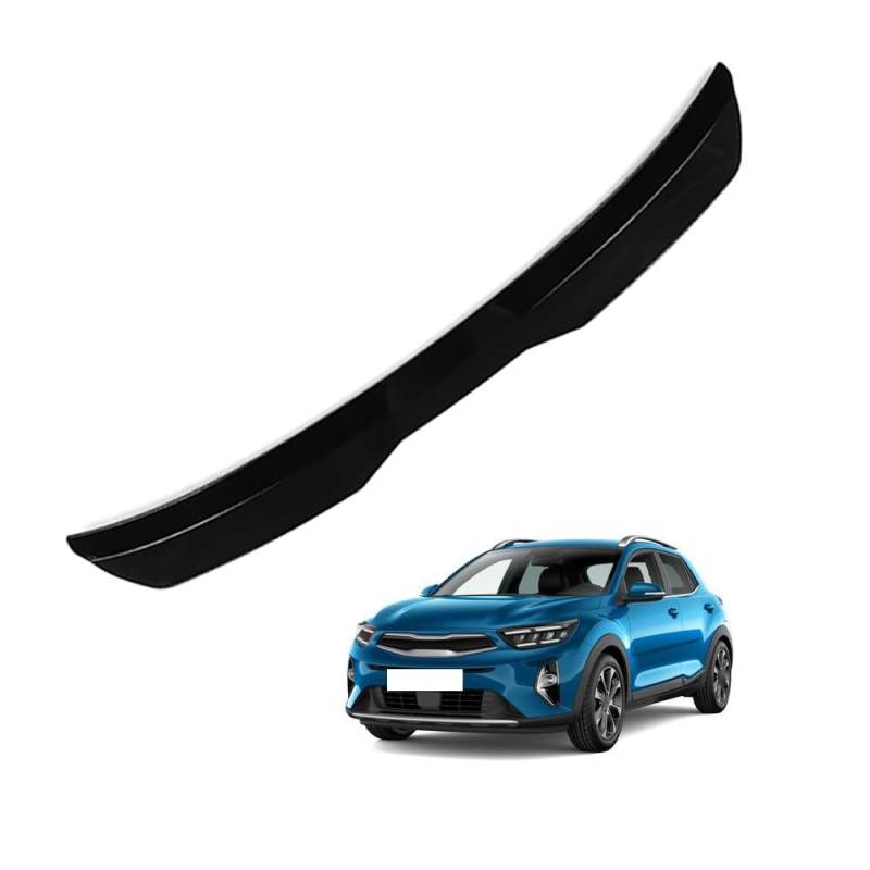 Auto Heckspoiler HeckflüGel Spoiler für KIA Stonic 2017 2018 2019 2020 2021, Auto HeckflüGel Dachheckspoiler, Lippe Kofferraum Dachspoiler Heck-Dachspoiler Änderung Zubehör,A Black von DPONHJ