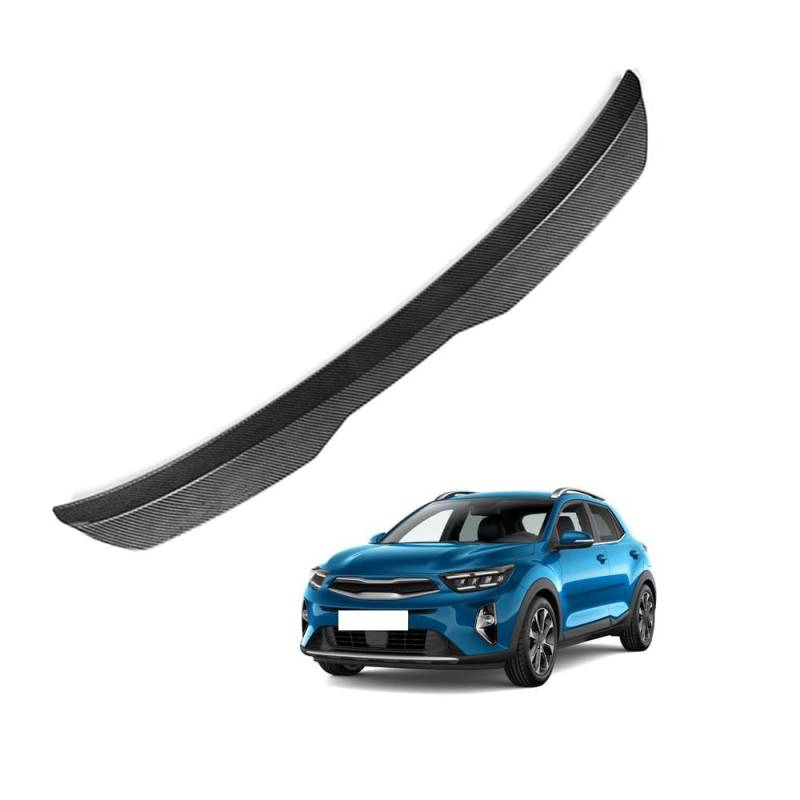 Auto Heckspoiler HeckflüGel Spoiler für KIA Stonic 2017 2018 2019 2020 2021, Auto HeckflüGel Dachheckspoiler, Lippe Kofferraum Dachspoiler Heck-Dachspoiler Änderung Zubehör,B Carbon Fiber von DPONHJ