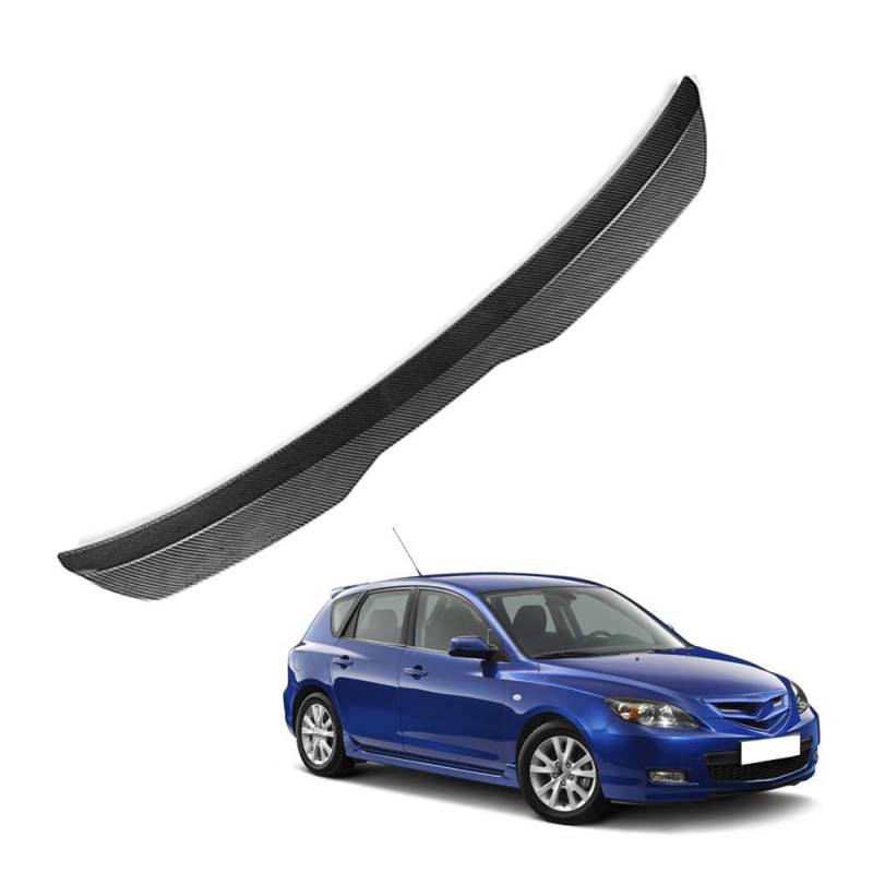 Auto Heckspoiler HeckflüGel Spoiler für Mazda 3 Axela 2014 2015 2016 2017 2018, Auto HeckflüGel Dachheckspoiler, Lippe Kofferraum Dachspoiler Heck-Dachspoiler Änderung Zubehör von DPONHJ