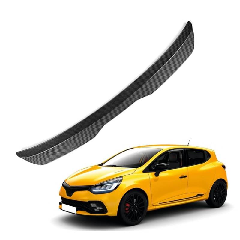 Auto Heckspoiler HeckflüGel Spoiler für Ren-Ault Clio MK5 Clio 5 2019 2020 2021 2022 2023, Auto HeckflüGel Dachheckspoiler, Lippe Kofferraum Dachspoiler Heck-Dachspoiler Änderung Zubehör von DPONHJ