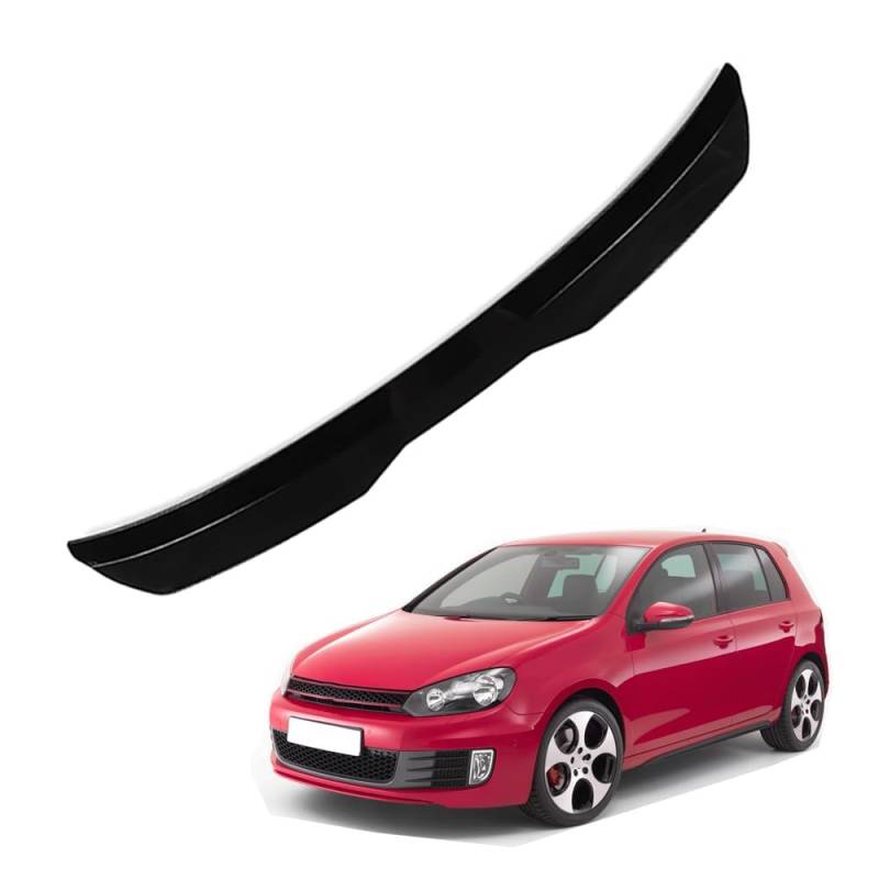 Auto Heckspoiler HeckflüGel Spoiler für VW Golf 6 GTI 2009 2010 2011 2012 2013, Auto HeckflüGel Dachheckspoiler, Lippe Kofferraum Dachspoiler Heck-Dachspoiler Änderung Zubehör,A Black von DPONHJ