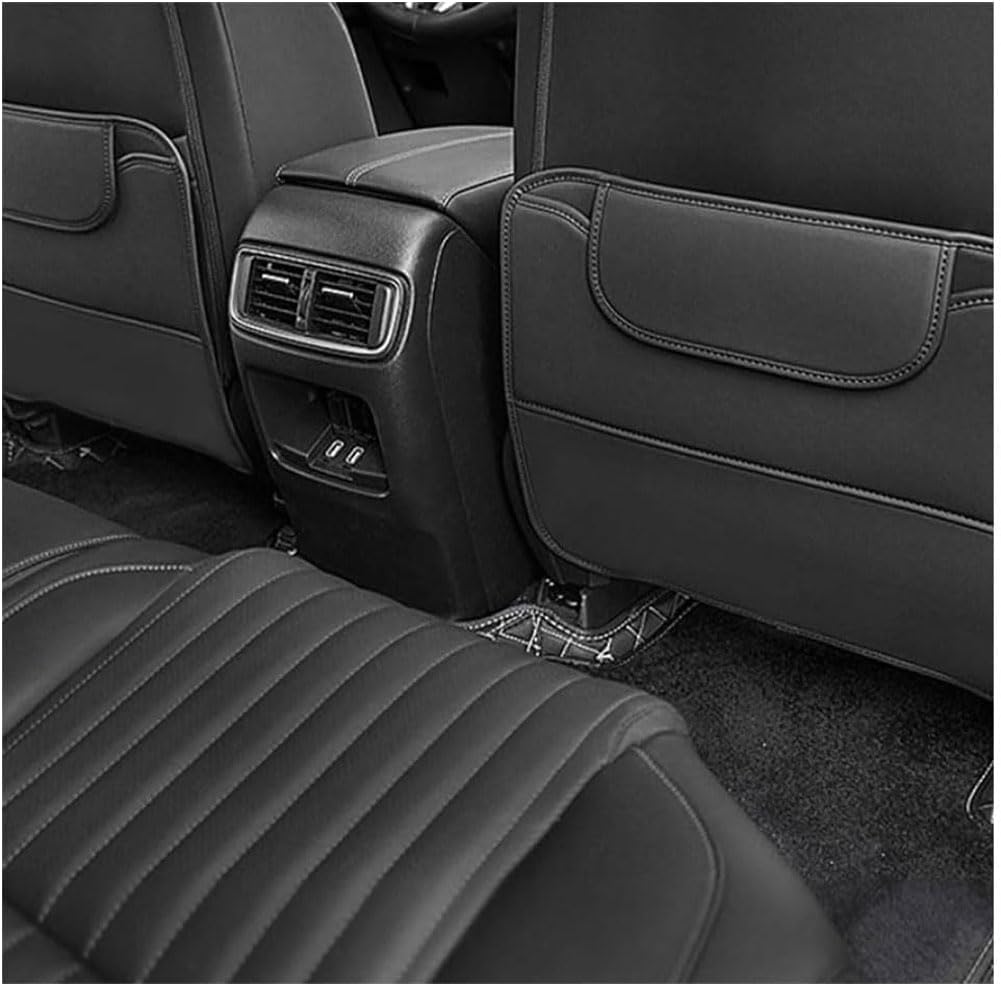 DPONHJ 2 Stück Auto Rücksitz Anti Kick Pad für BMW 2er Coupe F22 2013–2023, Autositz Rückenlehne Schutz, Leder Autositz Rückenlehnenschutz Kick Matte, Wasserdicht Kratzfest Zubehör,A-Black DPONHJ 2 Stück Auto Rücksitz Anti Kick Pad für BMW 2er Coupe F22 2013–2023, Autositz Rückenlehne Schutz, Leder Autositz Rückenlehnenschutz Kick Matte, Wasserdicht Kratzfest Zubehör,A-Black von DPONHJ
