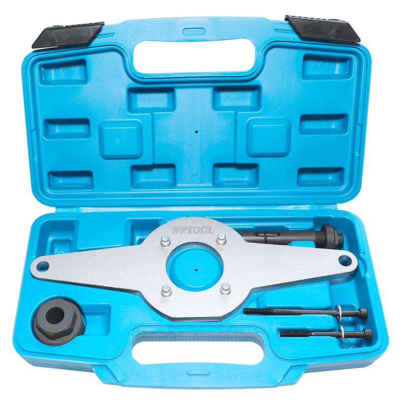 DPTOOL Schwingungsdämpfer Haltewerkzeug Stoßdämpfer Kompatibel mit Audi Skoda VW 1.8 2.0 4V TFSi EA888 Schwingungsdämpfer Montage 4 Zylinder Ersetzen T10531 von DPTOOL