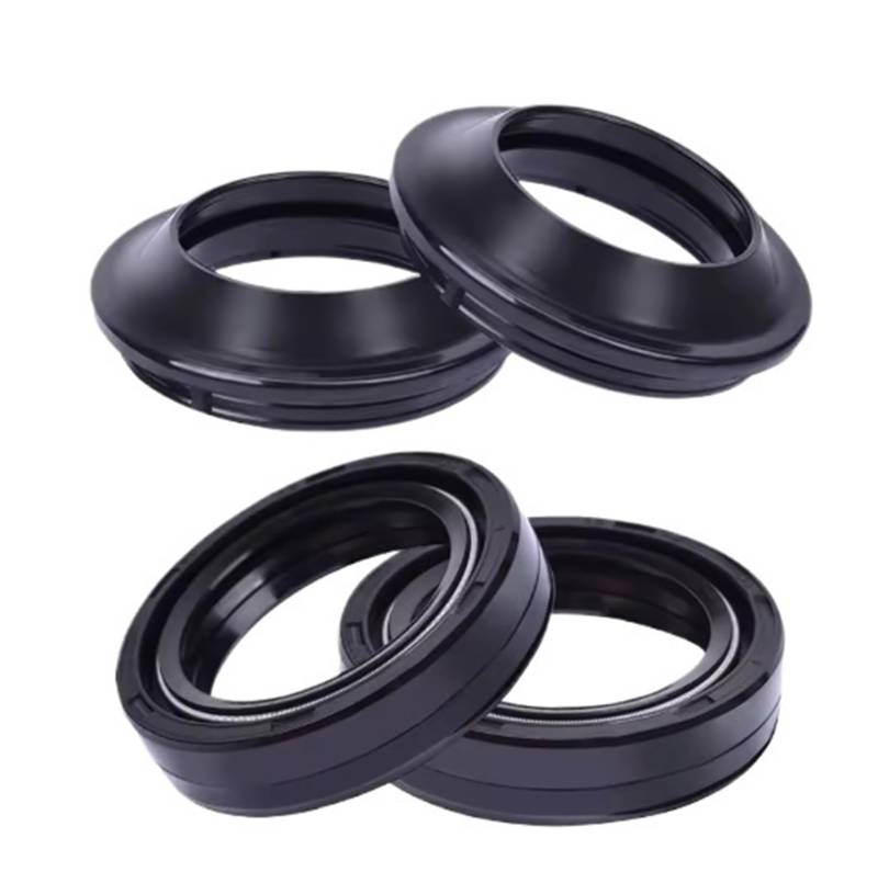 37x50x11 Front Shock Gabel Dämpfer Welle Staub Öl Dichtung Bar Halterungen for NX250 NX 250 88-90 XL250R XL 250 XL250 RL 37 SHOWA(2pc Seal 2pc Cover) von DPXBNFW