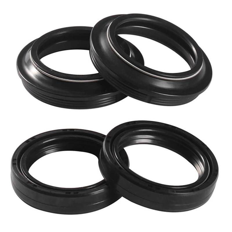 37x50x11 Gabel Dämpfer Öl Dichtung Staub Abdeckung for CB650SC VF750C VF700S VFR700F CB750F CB750SC VFR750F CB900C(2pcs oil 2pcs dust) von DPXBNFW