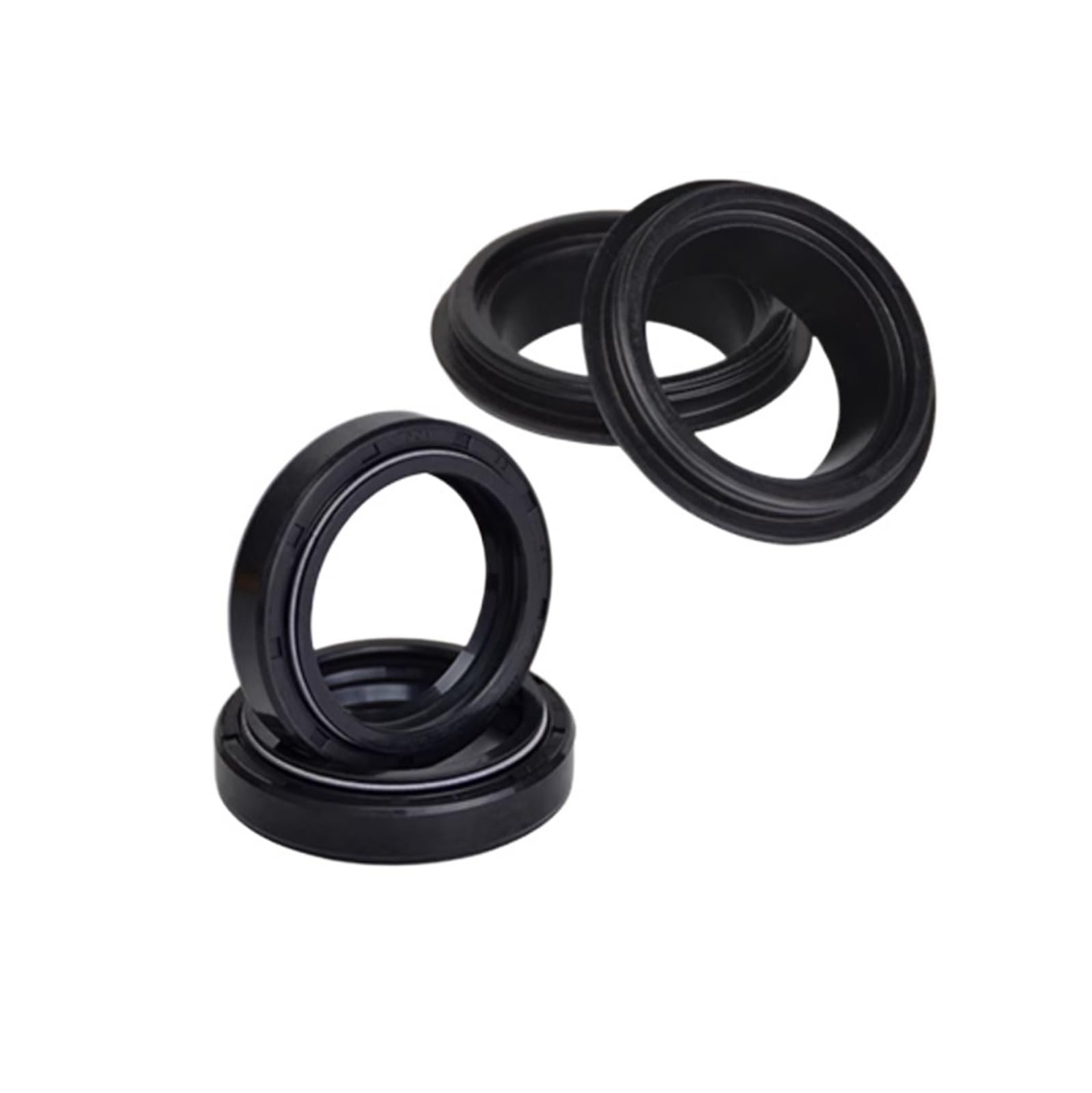 38x50x10,5 Motorrad Stoßdämpfer Gabel Öldichtung Staubdichtung for KX80 KX80R KX125 KDX200 KDX250 KX250 KX420(Oil seal dust seal) von DPXBNFW