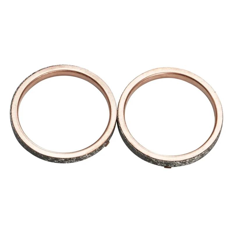 Motorrad Motor Zylinderkopf Basis Kupplung Abdeckung Kurbelgehäuse Dichtung Kits for XVS650 V Star 1997-2018(Exhaust Pipe Gasket) von DPXBNFW