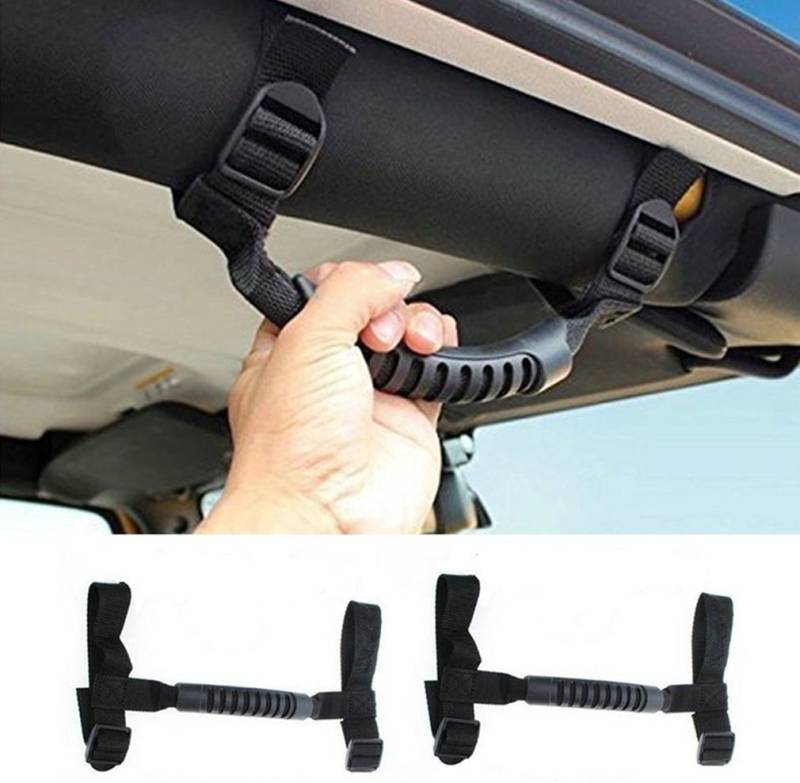 DQDZ Haltegriffe für Jeep Wrangler, Schwarz, 2 Paar von DQDZ