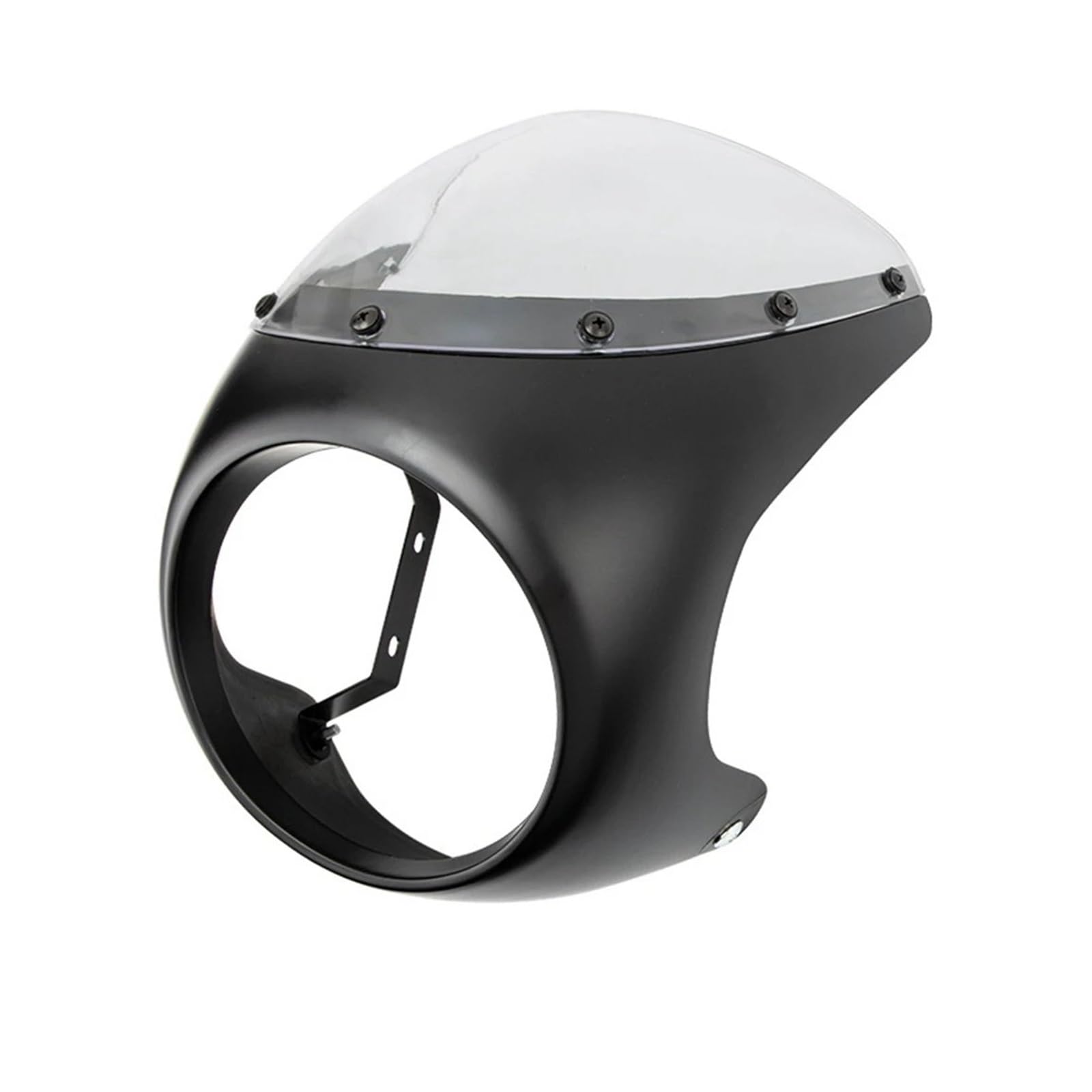 DQSSSL Scheinwerferschutz für Motorräder Für Motorrad Front Maske Scheinwerfer Verkleidung Abdeckung 7 Zoll Scheinwerfer Lenker Verkleidung Windschutzscheibe Kühlergrill-Schutz(Matte Transparent) von DQSSSL