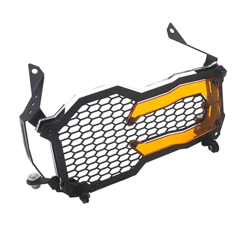 DQSSSL Scheinwerferschutz für Motorräder Scheinwerfer Schutz Objektiv Abdeckung Für B&MW Für R1200GS Für R1250GS Für LC Für ADV 2014-2021 2020 Motorrad Teile Kühlergrill-Schutz(Type A orange.) von DQSSSL