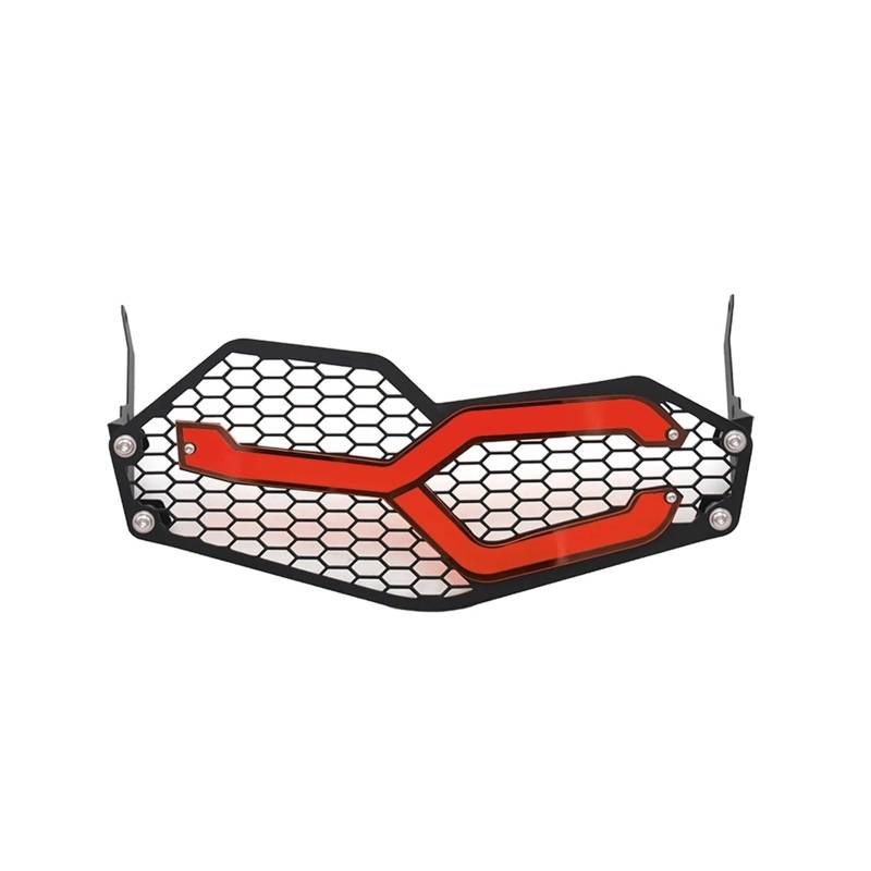 DQSSSL Scheinwerferschutz für Motorräder Scheinwerferschutz Für B&MW Für F750GS Für ADV Für F850GS 2019 2020 Motorrad-Lichtschutzgitterabdeckung Lampenpatch Kühlergrill-Schutz(Red) von DQSSSL