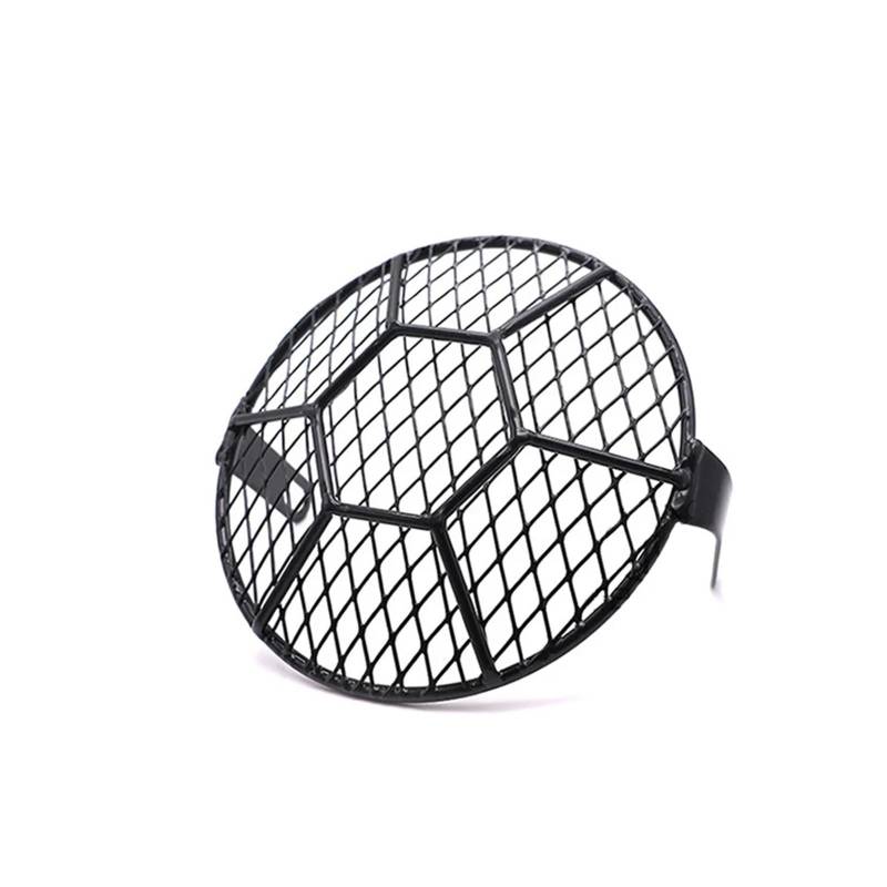 Scheinwerferschutz für Motorräder Für Cafe Für Cruiser Motorrad Scheinwerfer Mesh Grill Schutz Front Lampe Mesh Grille Abdeckung Schutz Scheinwerfer Abdeckung Kühlergrill-Schutz(Football Lattice) von DQSSSL