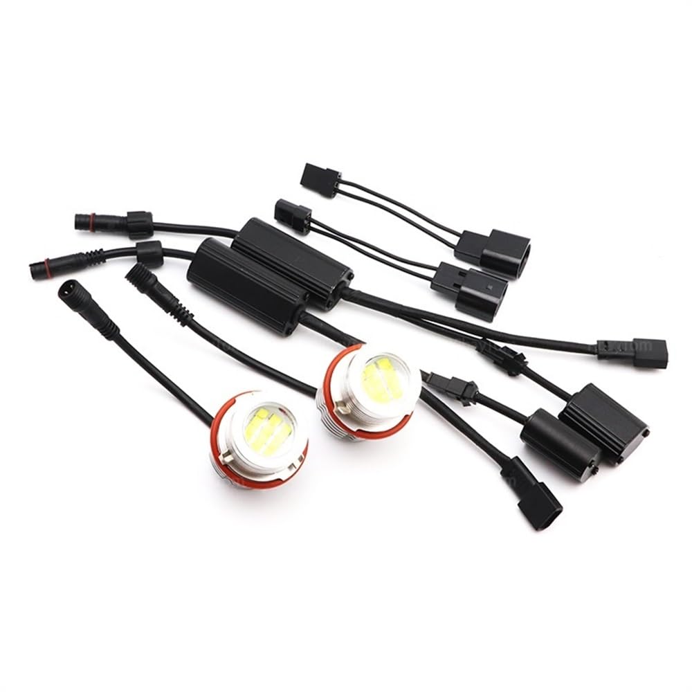 DQZRTUECA Angel Eyes 120 W LED-Begrenzungsleuchten – kompatibel mit BMW E87 E39 M5 E60 E61 E63 E64 M6 E65 E66 E83 X3 E53 X5 (2000–2008) von DQZRTUECA