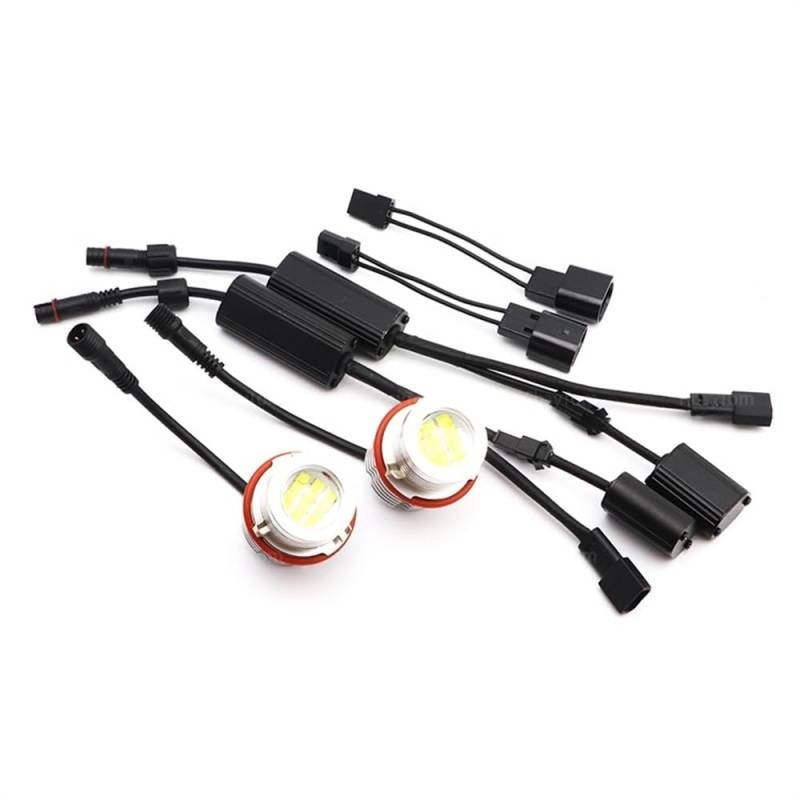 DQZRTUECA Angel Eyes 120 W LED-Begrenzungsleuchten – kompatibel mit BMW E87 E39 M5 E60 E61 E63 E64 M6 E65 E66 E83 X3 E53 X5 (2000–2008) von DQZRTUECA