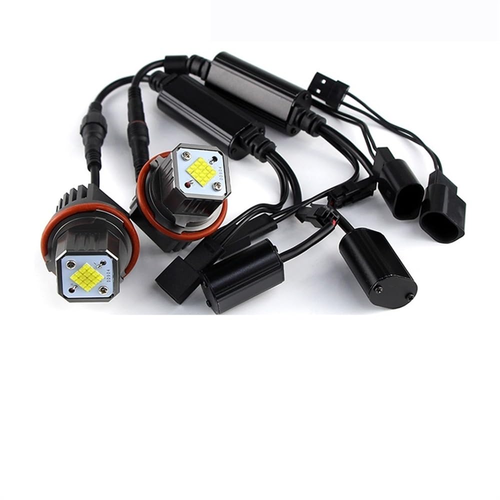 DQZRTUECA Angel Eyes 2x80W weiße LED-Begrenzungsleuchten for BMW 5er E60 M5 E61 (2004-2007) – fehlerfreies Design von DQZRTUECA