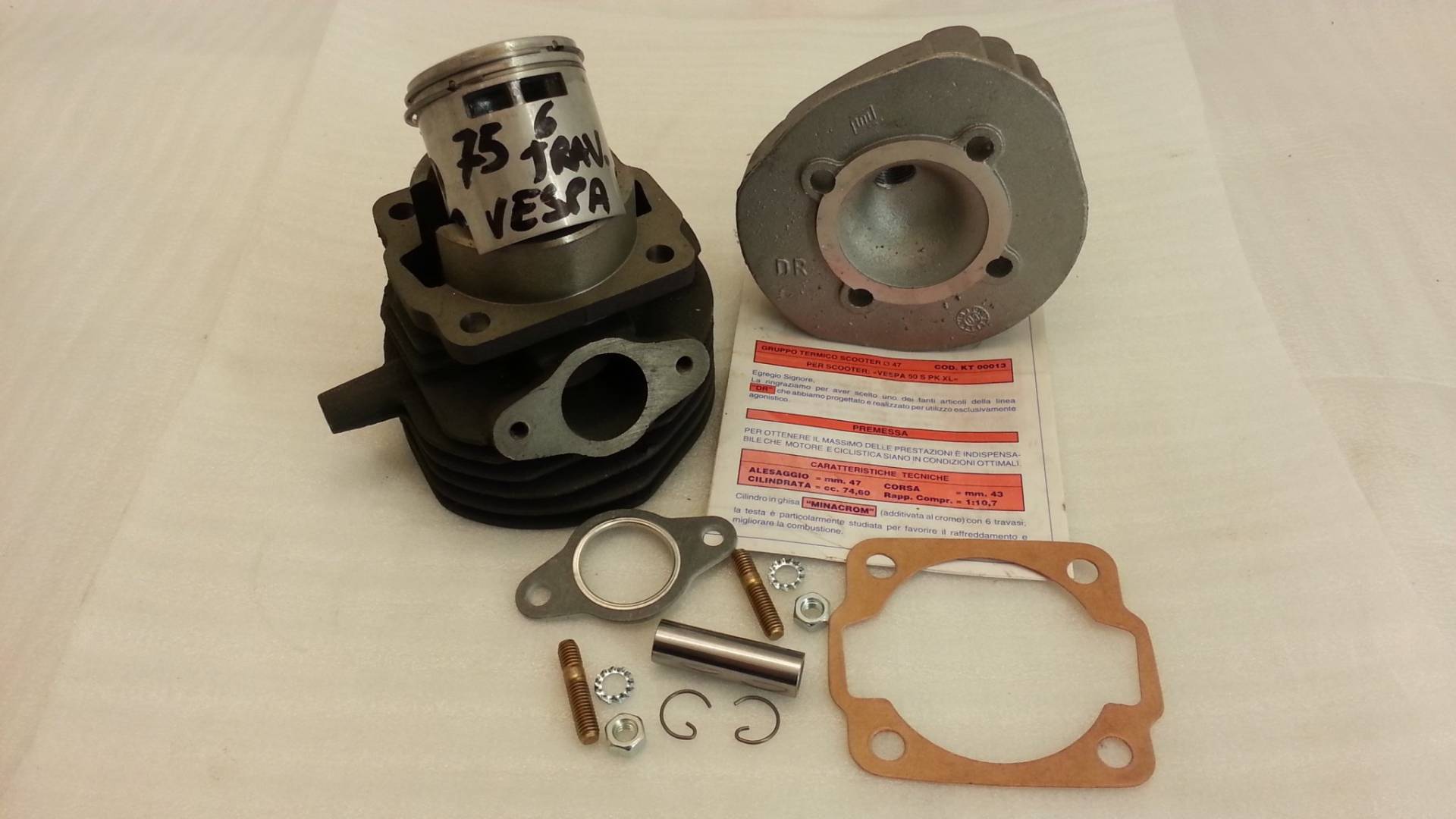 Zylinderkit DR 75ccm AC 6 Kanäle von DR / Motorparts