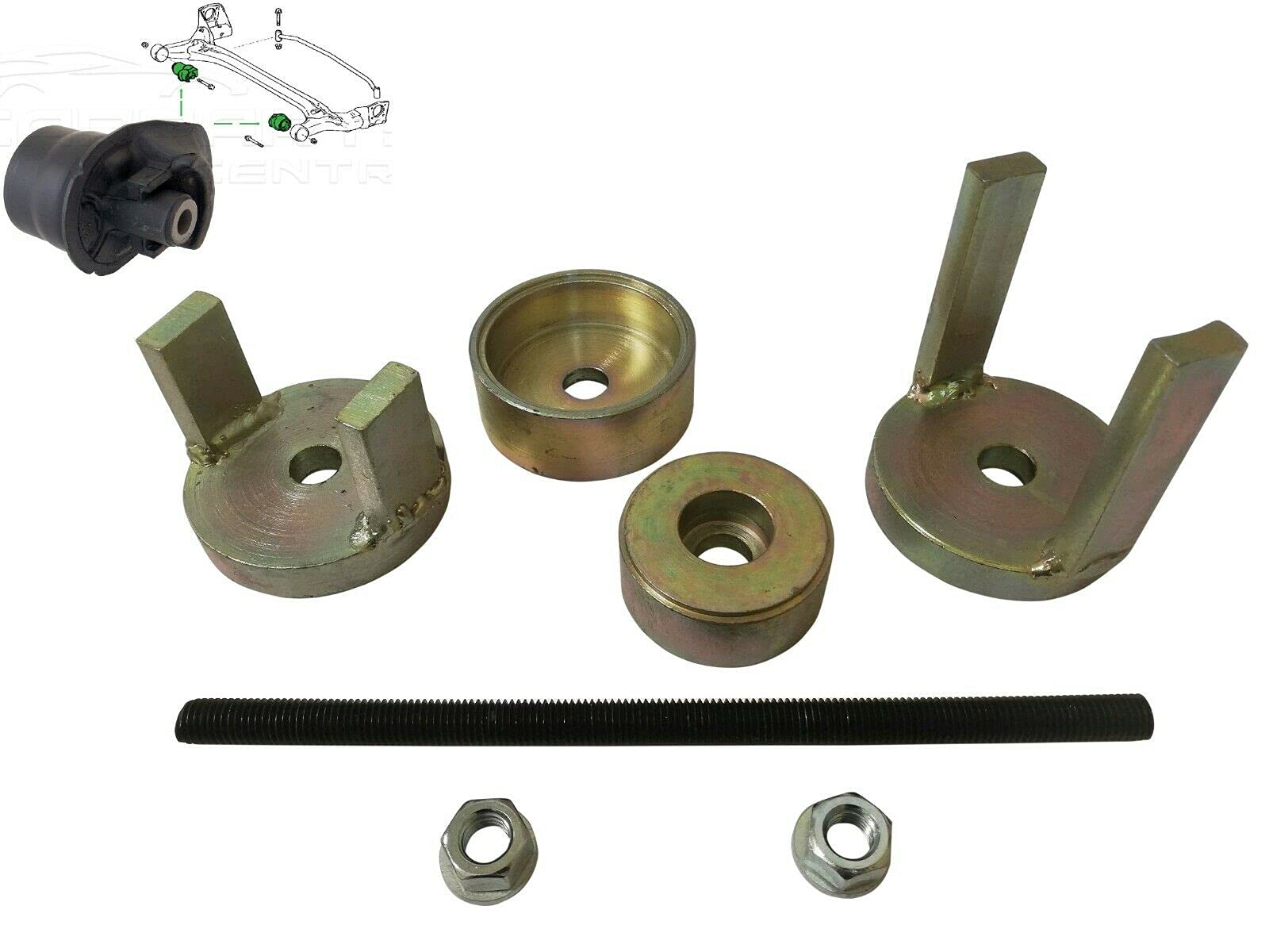 DR TOOLS Hinterachsbuchsen Lager Abzieher De/Montage, Gummimetalllager Satz Einpresswerkzeug Silentlager Werkzeug Corolla Altis Wish Premio DR TOOLS Hinterachsbuchsen Lager Abzieher De/Montage, Gummimetalllager Satz Einpresswerkzeug Silentlager Werkzeug Corolla Altis Wish Premio von DR TOOLS
