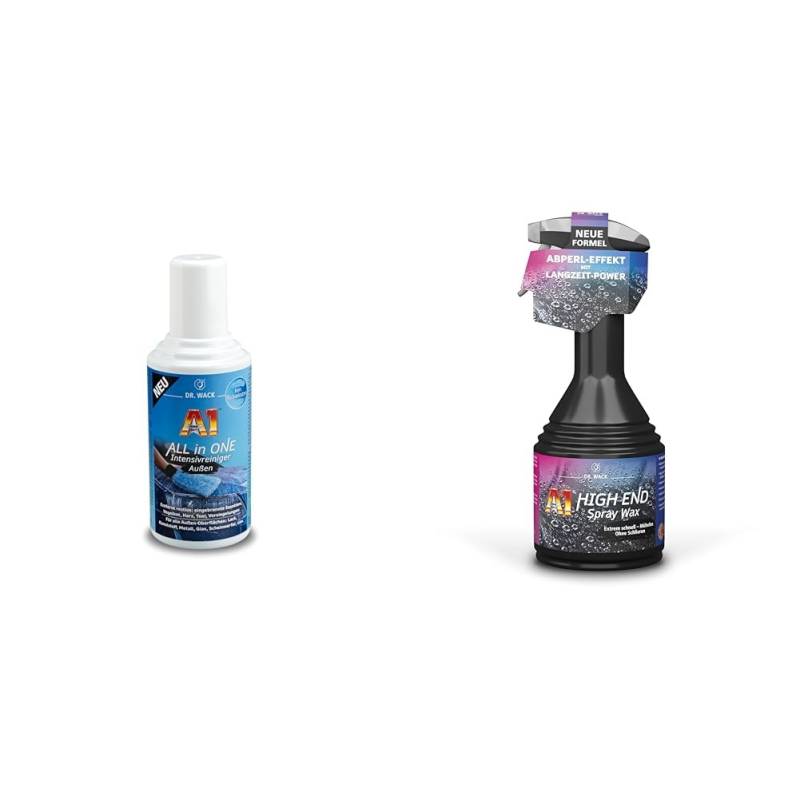 DR. WACK - A1 All in ONE Intensivreiniger Außen 500ml I Schonender Alles-Entferner I Gründlich & Kratzfrei I Hochwertige Autoreinigung I Made in Germany & ND Spray Wax von Dr. Wack