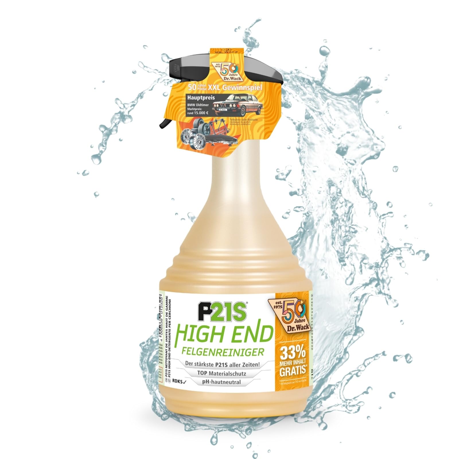 DR. WACK - P21S HIGH END Felgenreiniger 1000 ml - Felgen Spray mit Gel-Formel & Wirkindikator - Schnelle & schonende Reinigung - pH-hautneutral & biologisch abbaubar - Hochwertige Autopflege DR. WACK - P21S HIGH END Felgenreiniger 1000 ml - Felgen Spray mit Gel-Formel & Wirkindikator - Schnelle & schonende Reinigung - pH-hautneutral & biologisch abbaubar - Hochwertige Autopflege von Dr. Wack