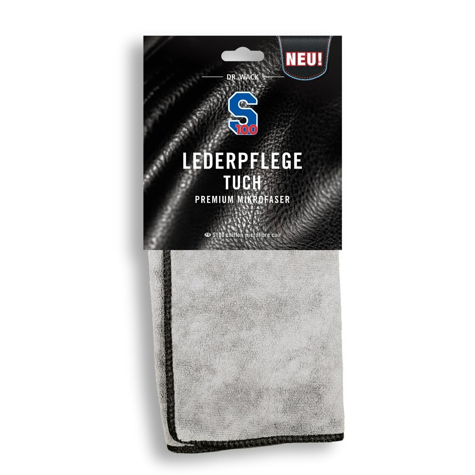 DR. WACK S100 Lederpflegetuch - Extrem weiches Mikrofasertuch für Leder - 100% fusselfreies Tuch - Kratzfreie Lederreinigung & -pflege - Für alle Ledertextilien, wie Hosen, Jacken, Kombis oder Stiefel von Dr. Wack