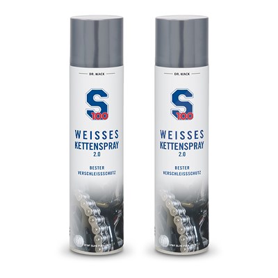 Dr. Wack 2x 400ml S100 Weißes Kettenspray 2.0 Dr. Wack 2x 400ml S100 Weißes Kettenspray 2.0 von DR. WACK