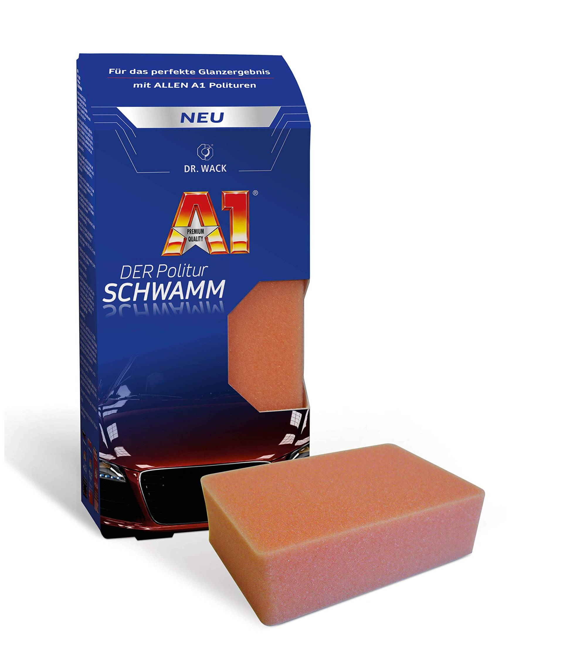 Dr. Wack – A1 DER Politur SCHWAMM I Premium Schwamm zum Auto-Polieren I Perfekt zum Auftragen aller A1 Polituren I Langlebiger Polier-Schwamm für alle Lacke I Hochwertige Autopflege – Made in Germany Dr. Wack – A1 DER Politur SCHWAMM I Premium Schwamm zum Auto-Polieren I Perfekt zum Auftragen aller A1 Polituren I Langlebiger Polier-Schwamm für alle Lacke I Hochwertige Autopflege – Made in Germany von DR. WACK